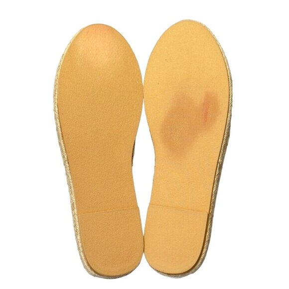 LONDON FOG COLLECTION Women's Shoes Beige Fabric Slip Espadrille Flats SIZE 8.5 - Picture 5 of 13